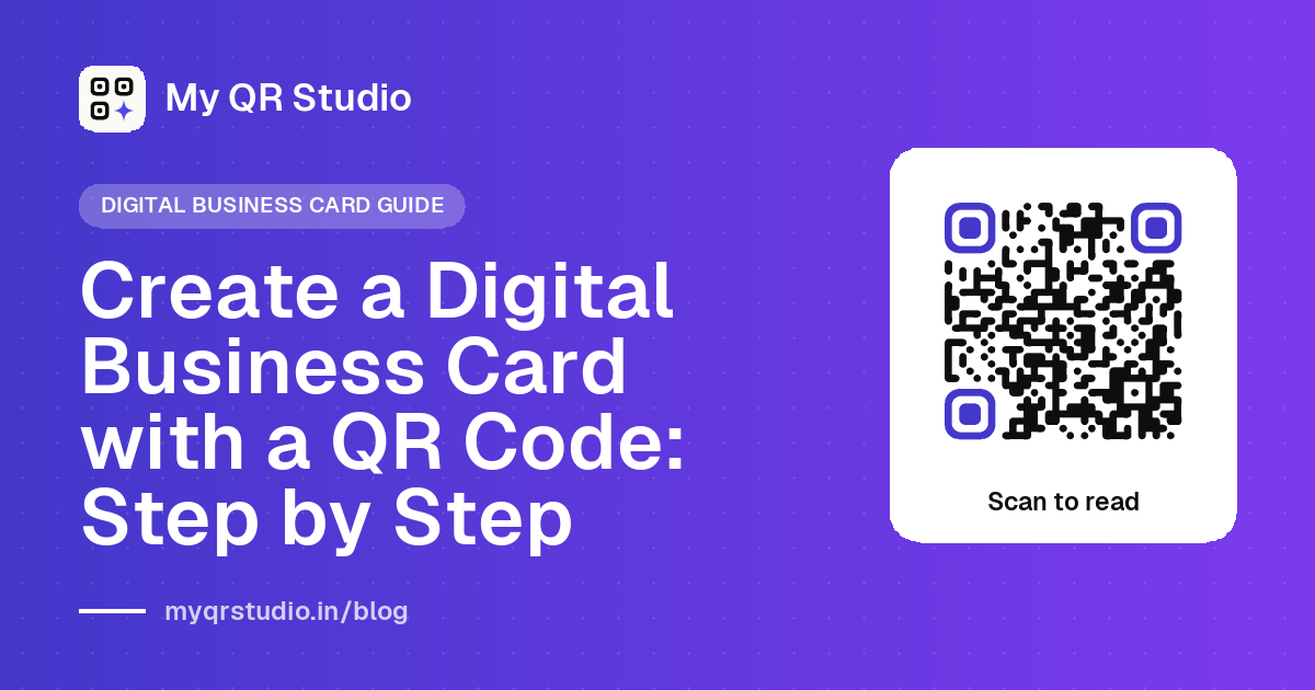 Create a Digital Business Card with a QR Code: Step by Step